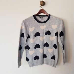 Jcrew heart sweater